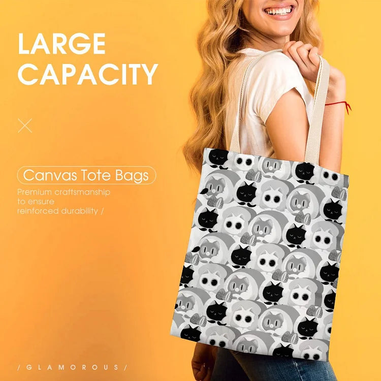 Personalized Graphic Canvas Tote Bag