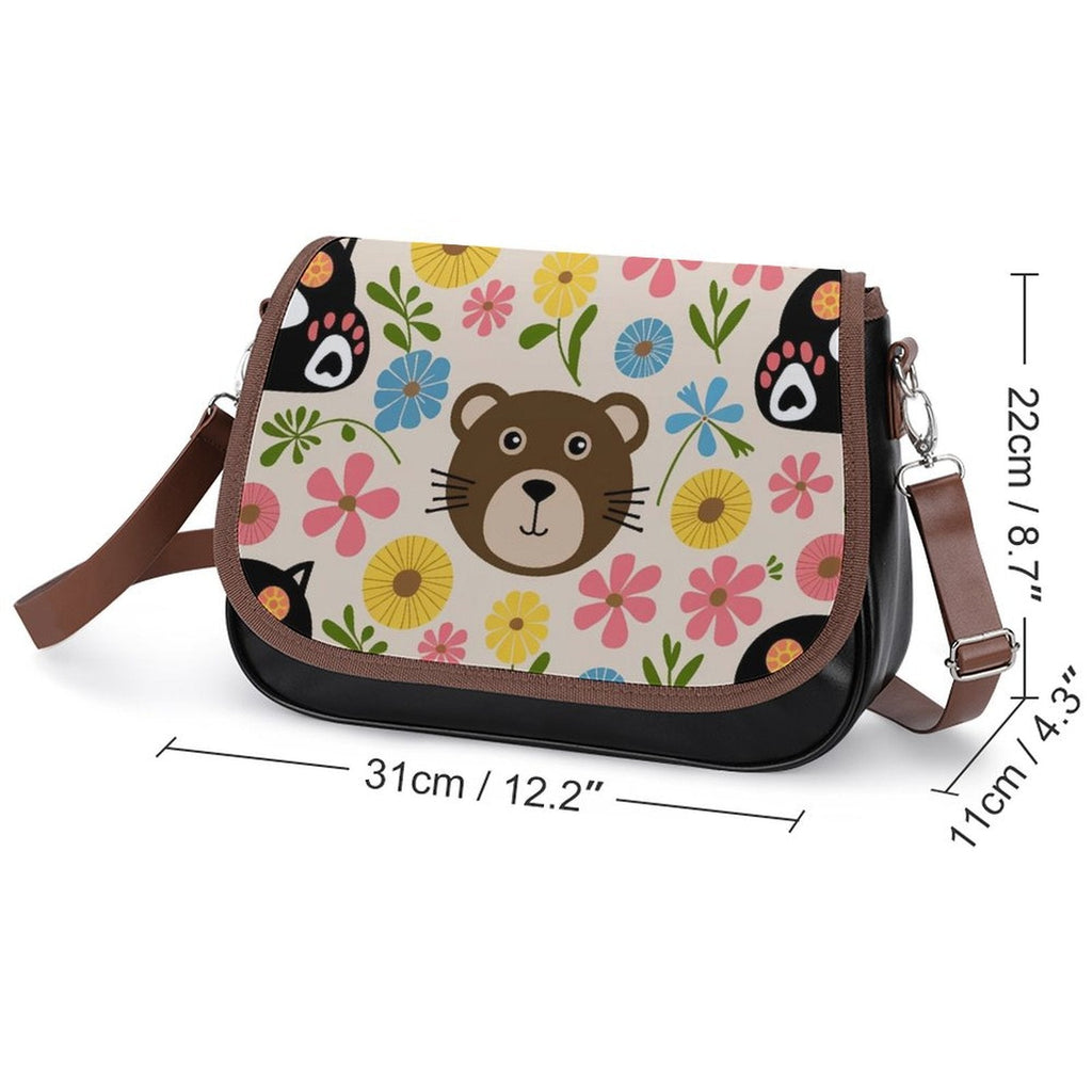 Durable PU Leather Crossbody Bag for Women