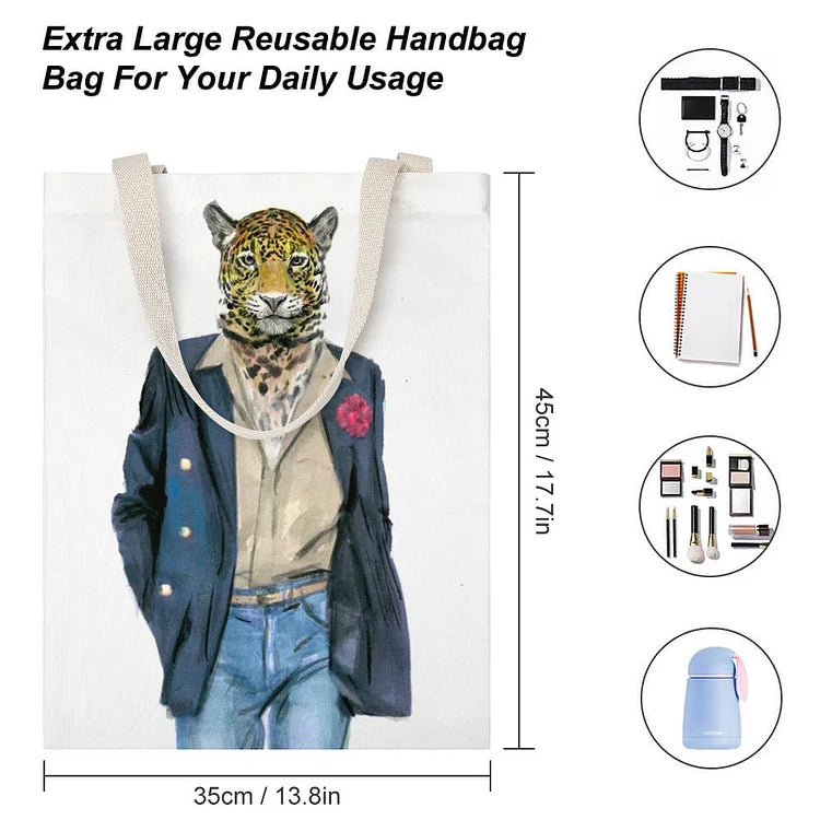 Fashionable Double-Sided Canvas Tote