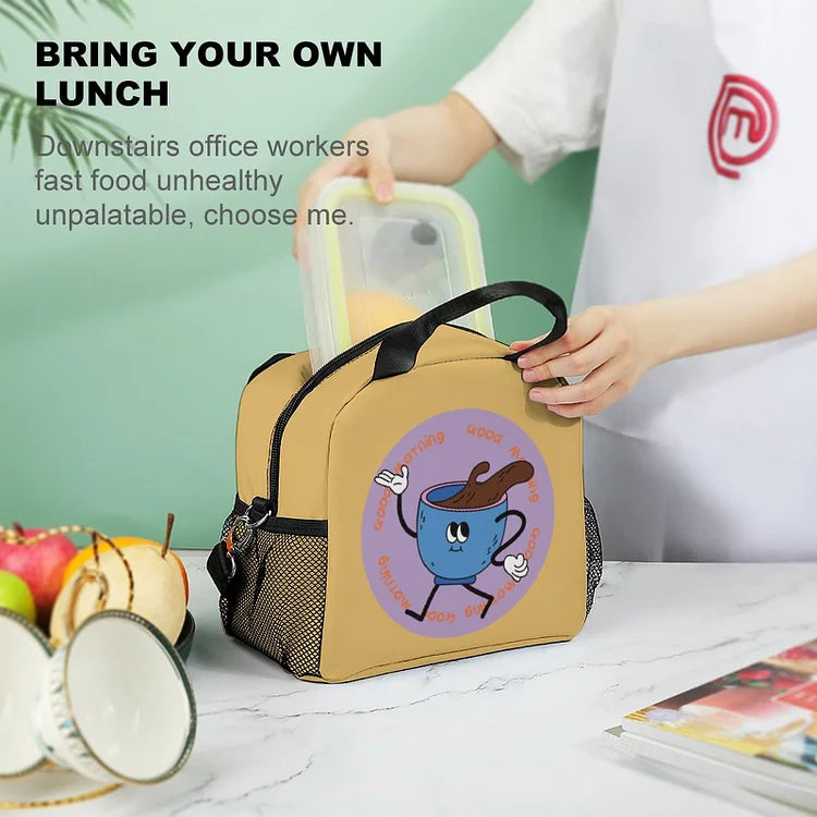 Insulated Lunch Tote for Hot and Cold Foods