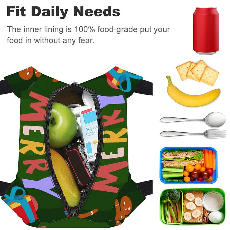 Durable Lunch Bag with Zipper Closure