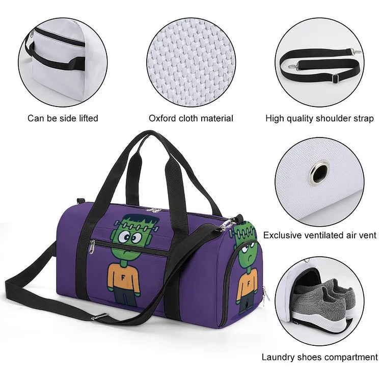 Elegant Gym Bag with Smooth Zippers