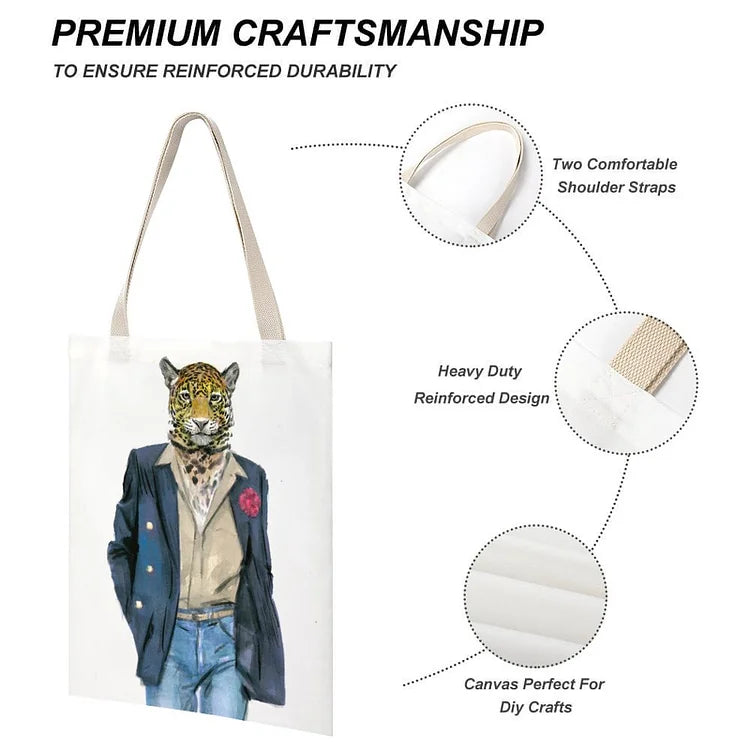 Fashionable Double-Sided Canvas Tote