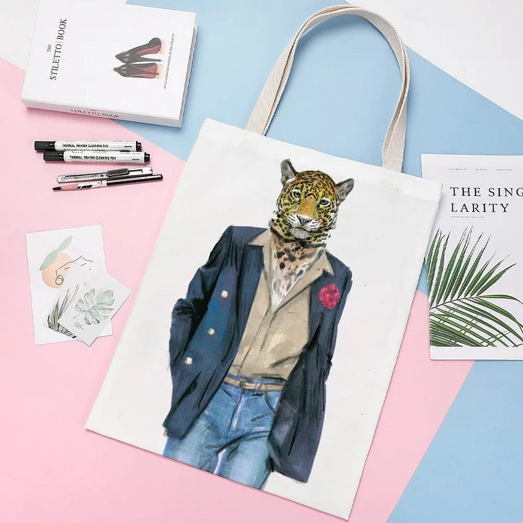 Fashionable Double-Sided Canvas Tote