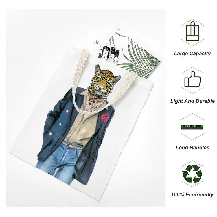 Fashionable Double-Sided Canvas Tote