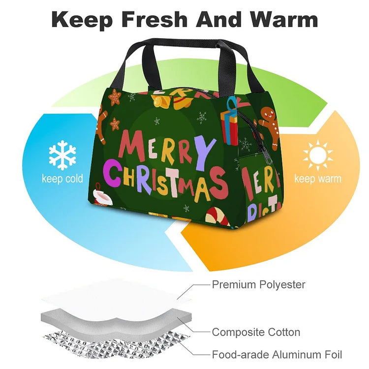 Durable Lunch Bag with Zipper Closure