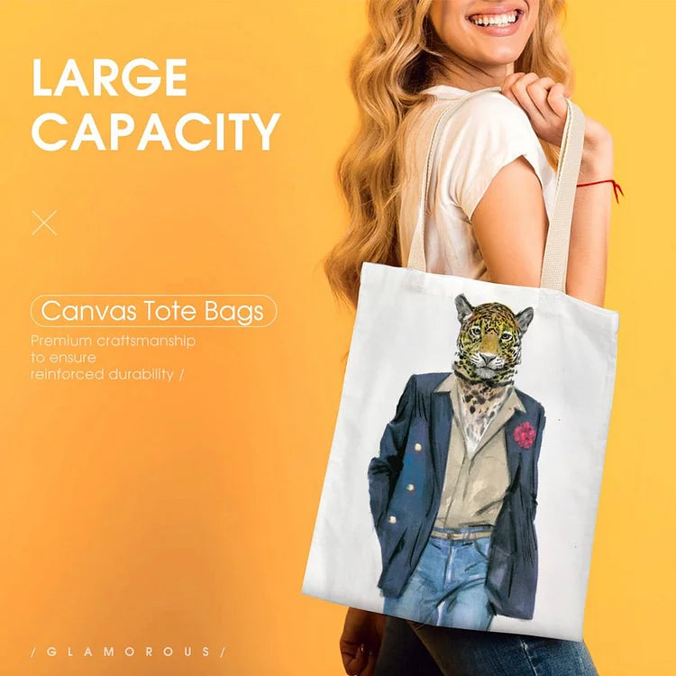 Fashionable Double-Sided Canvas Tote