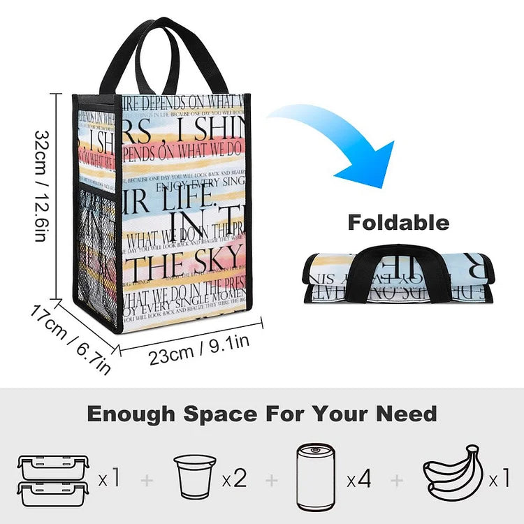Chic Foldable Lunch Tote for Daily Use