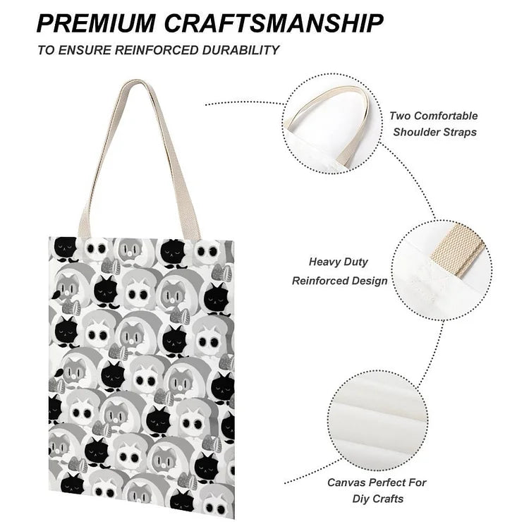 Personalized Graphic Canvas Tote Bag