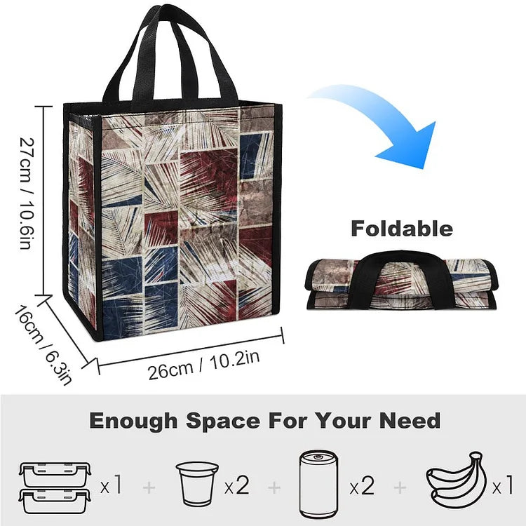 Insulated Lunch Bag with Reinforced Handles