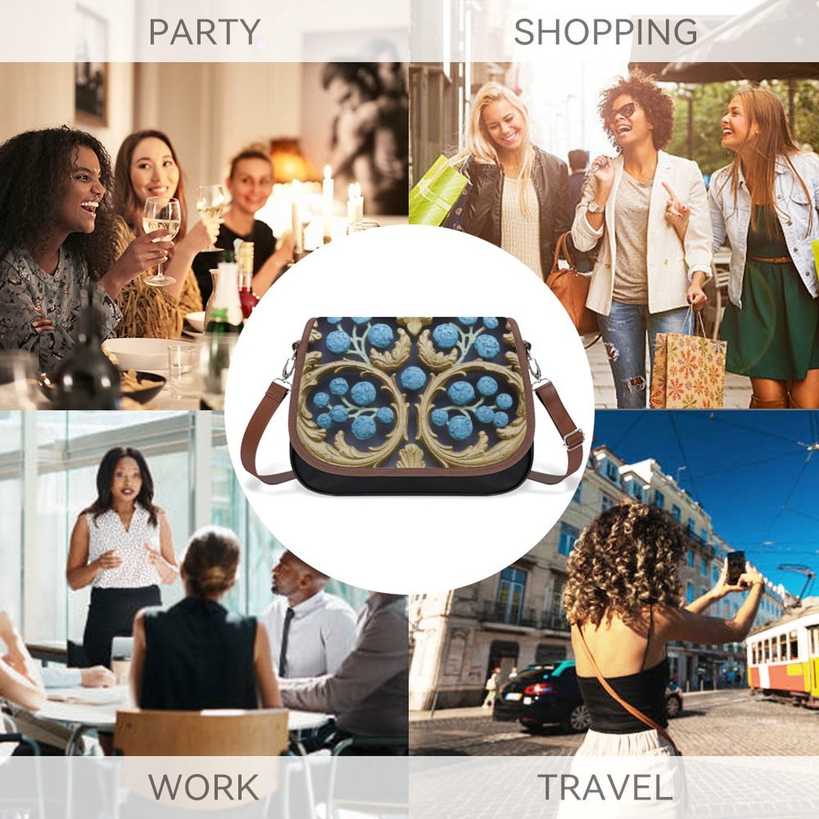 Trendy Leather Bag for Students and Professionals