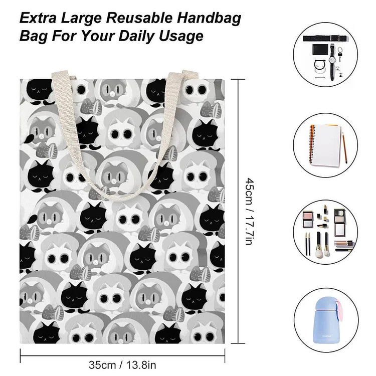 Personalized Graphic Canvas Tote Bag